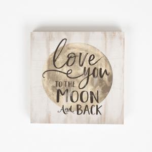 WORD BLOCK Love You To The Moon And Back