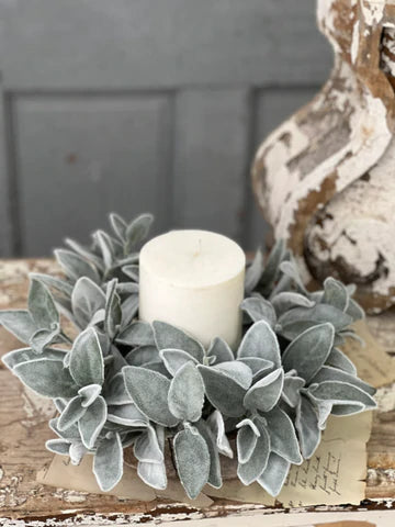 Luster Lamb Candle Ring | 16"
