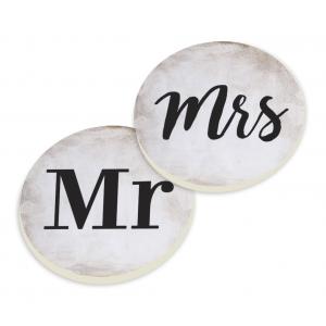 CAR COASTER PACK Mr. & Mrs.