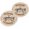 Wishin I Was Fishin Car Coasters