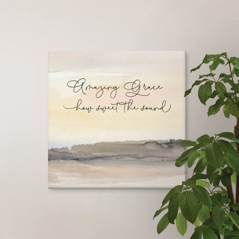 AMAZING GRACE HOW SWEET THE SOUND CANVAS