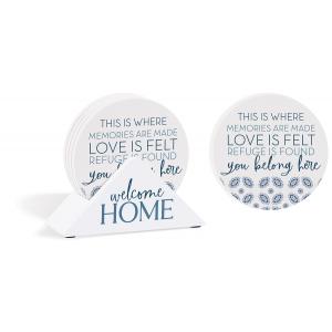 Welcome Home. COASTER SET