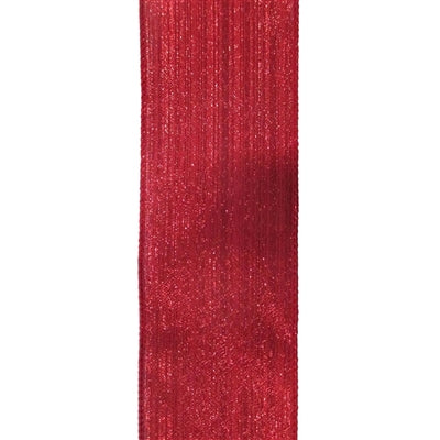 RED SHIMMER AND SHINE RIBBON 2.5 X 10YD