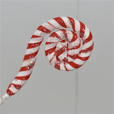 29” CANDY CANE CURLY SPRA