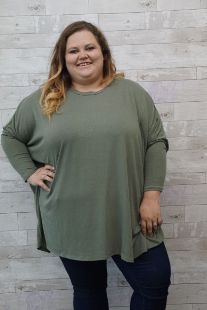 Olive Green Over Sized tunic