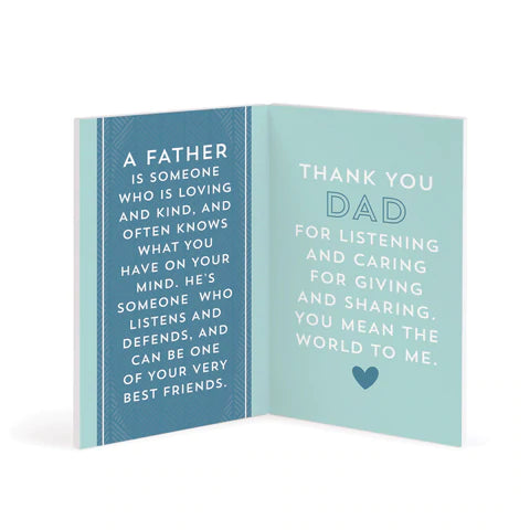I LOVE THAT YOU'RE MY DAD WOODEN KEEPSAKE CARD
