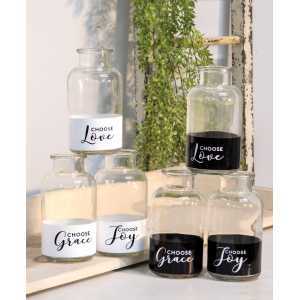 Choose Joy Glass Bottle - 6 Asst