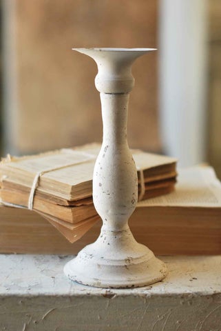 Alette Candle Holder | Cream | 10"