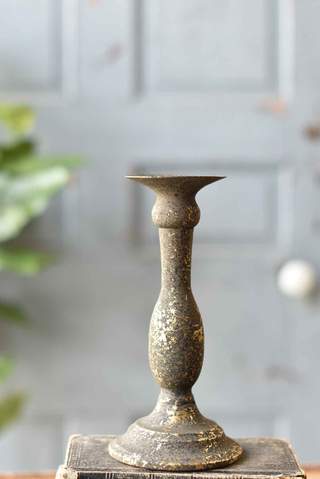 Alette Taper Holder | 10" | Forge Gleam