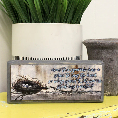 EVEN THE SPARROW ART BLOCK