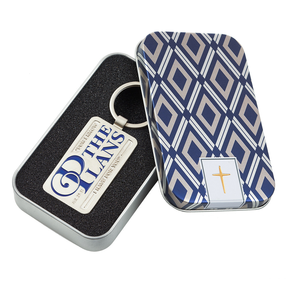 For I Know the Plans - Jeremiah 29:11 Keyring in Tin