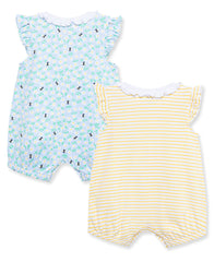 Bee Blossoms 2-Pack Rompers