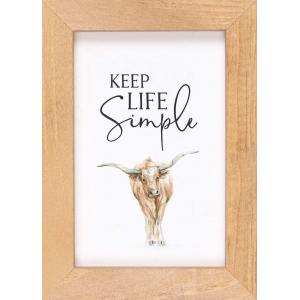 FRAMED ART Keep Life Simple
