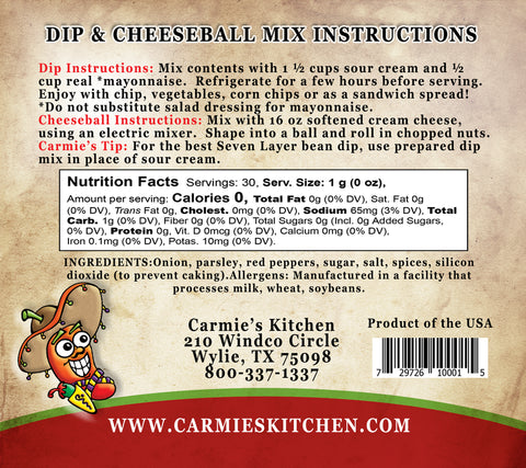MANANA MEXICAN DIP MIX