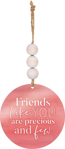 FRIENDS LIKE YOU ARE PRECIOUS AND FEW ACRYLIC STRING SIGN STRING SIGN