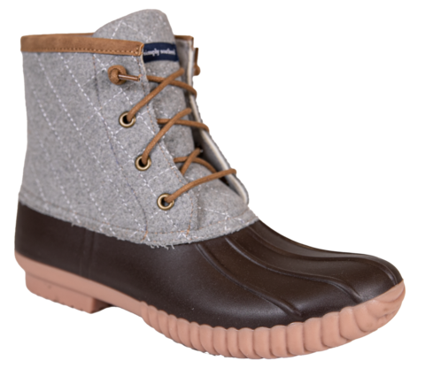 Simply Southern Heather Gray Duck Boots
