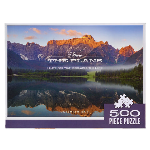 I Know The Plans Grand Tetons 500-piece Jigsaw Puzzle - Jeremiah 29:11