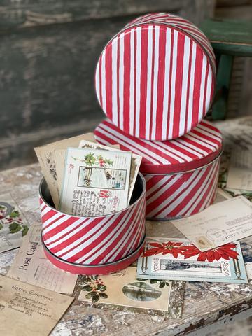 Peppermint Stripe Tins