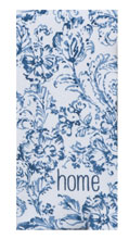 Bohemian Blue Floral Dual Purpose Terry Towel