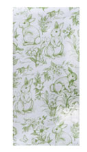 Spring Floral Bunny Toile Dual Purpose Terry Towel