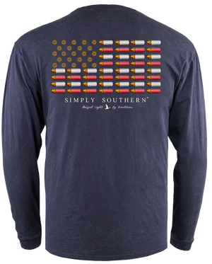 USA FLAG RAVEN UNISEX LONG SLEEVE T-SHIRT