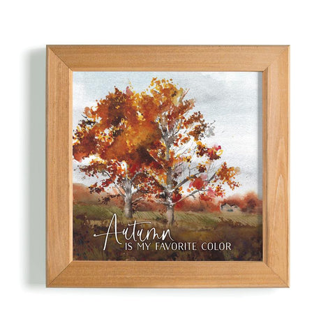 AUTUMN IS MY FAVORITE COLOR FRAMED ART