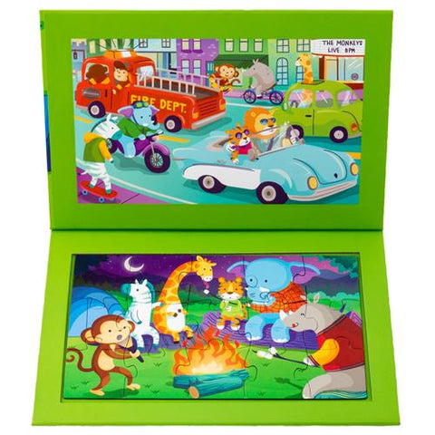 2 Sided Magnetic Puzzle- Zoo