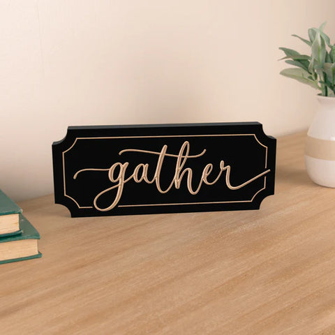 GATHER CARVED TABLETOP DÉCOR