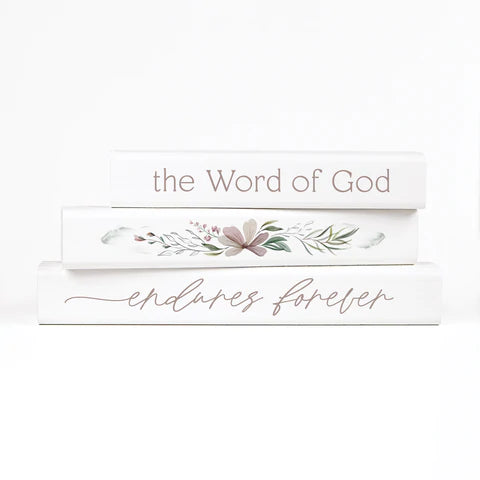 THE WORD OF GOD ENDURES FOREVER STAGGERED STICK SIGN