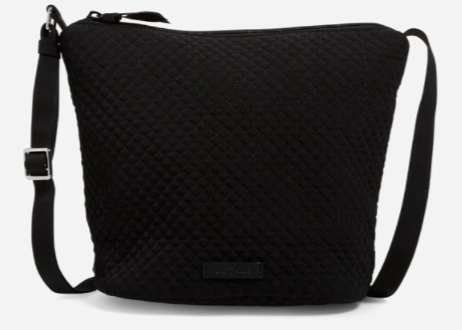 Bucket Crossbody Bag Microfiber Classic Black