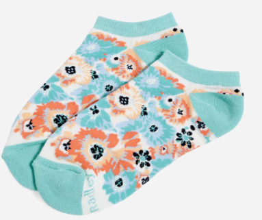 No-Show Socks Citrus Paisley