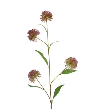 34” ONION FLOWER SPRAY - PURPLE