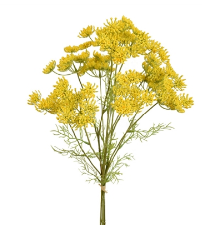 24” QUEEN ANNE'S LACE BUNDLE X 3 - YELLOW