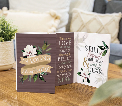 IN LOVING MEMORY WOODEN KEEPSAKE CARD