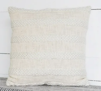 20" NATURAL STRIPE PILLOW