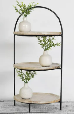 3 TIER WOOD RISER