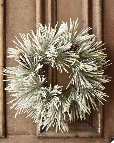 Snowy Downs Pine Wreath | 12"