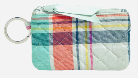 Zip ID Case Pastel Plaid