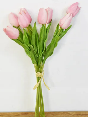 9 PINK TULIP BUNCH