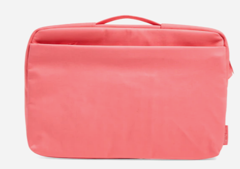 Laptop Organizer in Recycled Cotton-Rouge Rose