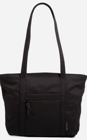 Small Vera Tote Bag in Recycled Cotton-Black