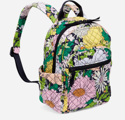 Small Backpack in Recycled Cotton-Bloom Bloom