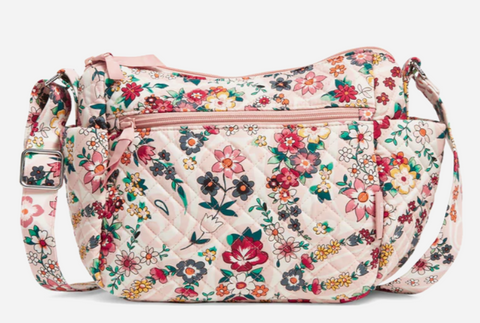 On the Go Crossbody Bag in Recycled Cotton-Prairie Paisley