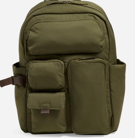 Utility Large Backpack in Recycled Cotton-Climbing Ivy Green