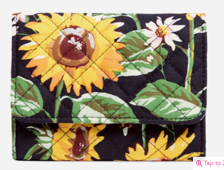 RFID Riley Compact Wallet Sunflowers