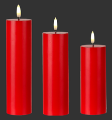 Piller Set Of 3  Candles