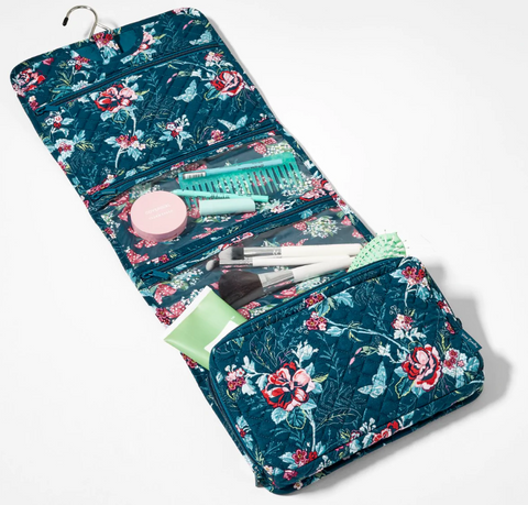 Hanging Travel Organizer Rose Toile