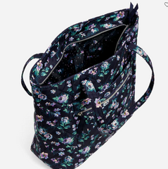 Vera Tote Bag Navy Garden