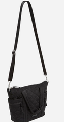Small Multi-Strap Tote Bag Performance Twill Black