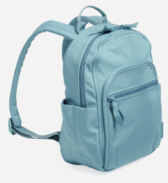 Small Backpack Recycled Cotton Reef Water Blue